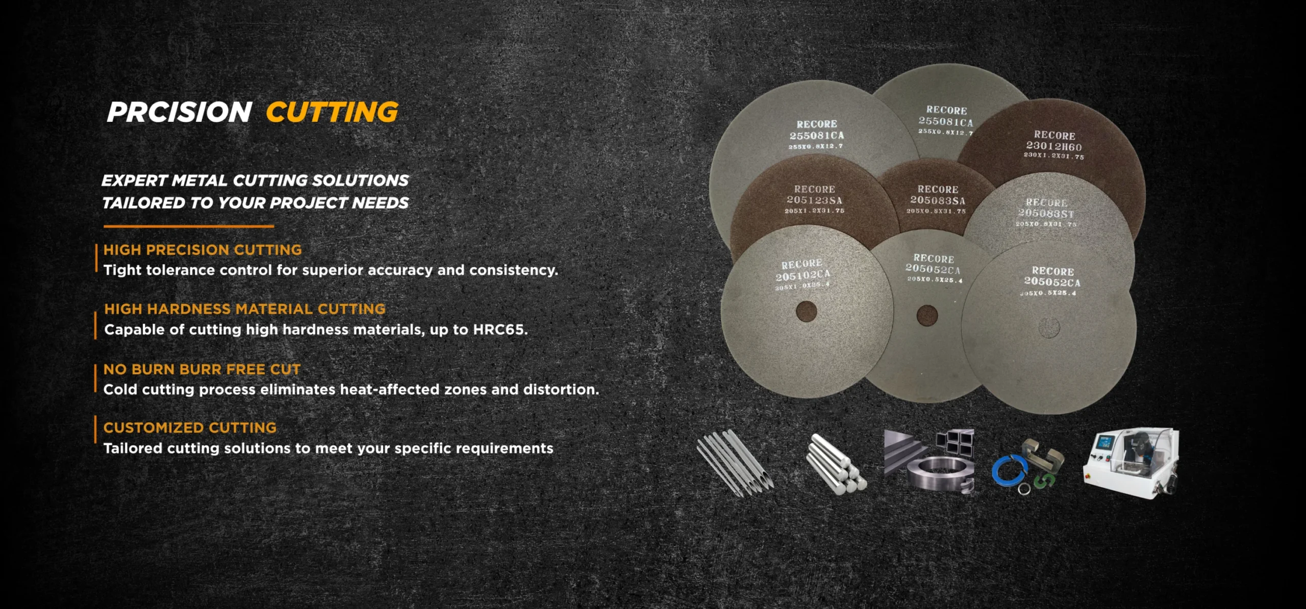 PRECISION CUTTING FINAL scaled Cutting & Grinding Wheels For Metal Tricraft Home Precision Abrasives Solutions - RECORE Abraisves 1